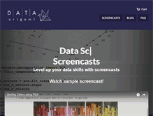 Tablet Screenshot of dataorigami.net